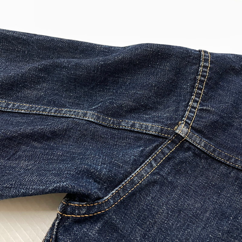 【中古品】【メンズ】 WARE HOUSE ウェア ハウス DOWN POCKET DENIM JACKET LOT 2001XX ダウン ポケット デニム ジャケット アウター 1946大戦モデル 145-261006-sa-01-fuzh サイズ：38 カラー：インディゴ 万代Net店