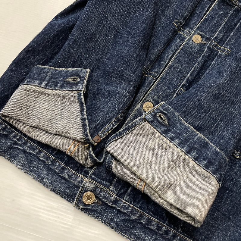 【中古品】【メンズ】 WARE HOUSE ウェア ハウス DOWN POCKET DENIM JACKET LOT 2001XX ダウン ポケット デニム ジャケット アウター 1946大戦モデル 145-261006-sa-01-fuzh サイズ：38 カラー：インディゴ 万代Net店