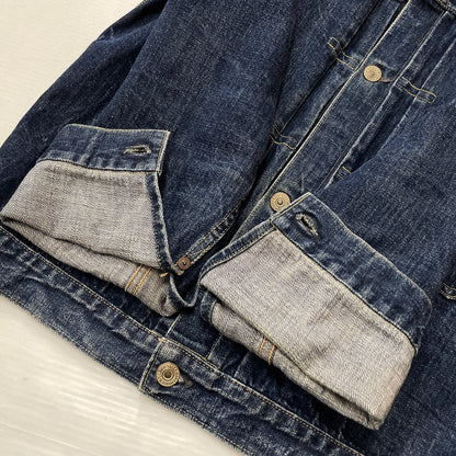 【中古品】【メンズ】 WARE HOUSE ウェア ハウス DOWN POCKET DENIM JACKET LOT 2001XX ダウン ポケット デニム ジャケット アウター 1946大戦モデル 145-261006-sa-01-fuzh サイズ：38 カラー：インディゴ 万代Net店