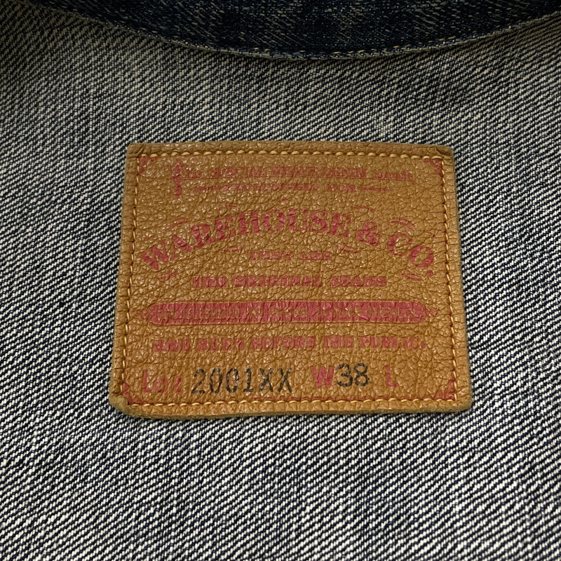 【中古品】【メンズ】 WARE HOUSE ウェア ハウス DOWN POCKET DENIM JACKET LOT 2001XX ダウン ポケット デニム ジャケット アウター 1946大戦モデル 145-261006-sa-01-fuzh サイズ：38 カラー：インディゴ 万代Net店
