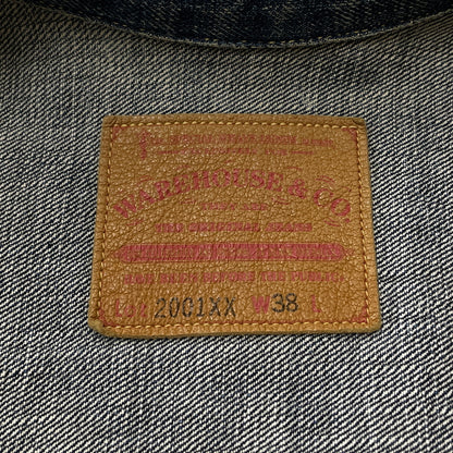 【中古品】【メンズ】 WARE HOUSE ウェア ハウス DOWN POCKET DENIM JACKET LOT 2001XX ダウン ポケット デニム ジャケット アウター 1946大戦モデル 145-261006-sa-01-fuzh サイズ：38 カラー：インディゴ 万代Net店