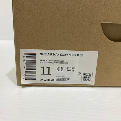【中古品】【メンズ】 NIKE ナイキ AIR MAX SCORPION FK SE DX4768-400 エアマックス スコーピオン フライニット スニーカー 靴 シューズ 160-261011-ko-18-teih サイズ：29cm カラー：ブルー/オレンジ 万代Net店