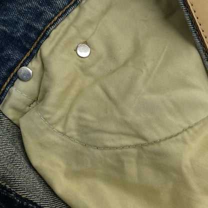 【現状渡し品】【メンズ】 MNML ミニマル DISTRESSED BUGGY DENIM PANTS 03-5824-1775 ダメージ加工 バギー デニム パンツ ボトムス ジーンズ 153-261007-sa-25-teih サイズ：32 カラー：インディゴ 万代Net店