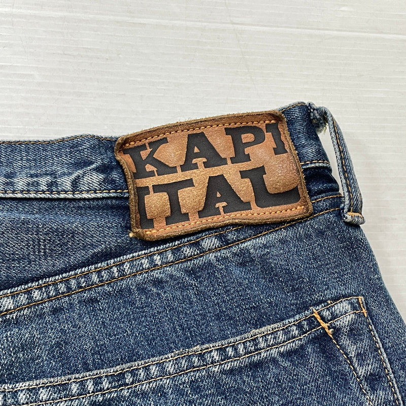【中古品】【メンズ】 KAPITAL キャピタル13.5OZ ZIMBABWE DENIM 5P MONKEY CISCO K2502LP006 13.5オンス ジンバブエ デニム ファイブポケット モンキーシスコ ボトムス ジーンズ 151-261007-sa-24-teih サイズ：38 カラー：インディゴ 万代Net店