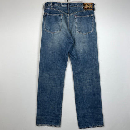 【中古品】【メンズ】 KAPITAL キャピタル13.5OZ ZIMBABWE DENIM 5P MONKEY CISCO K2502LP006 13.5オンス ジンバブエ デニム ファイブポケット モンキーシスコ ボトムス ジーンズ 151-261007-sa-24-teih サイズ：38 カラー：インディゴ 万代Net店