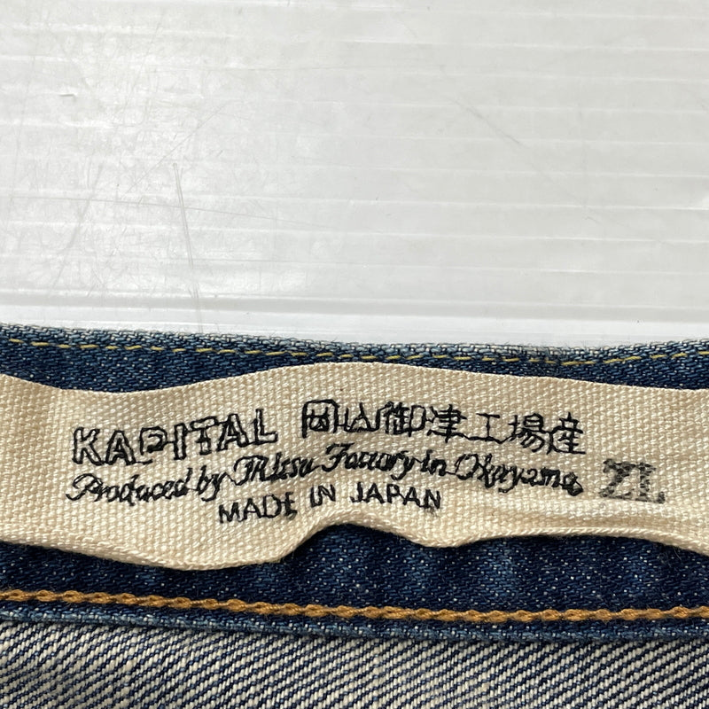 【中古品】【メンズ】 KAPITAL キャピタル13.5OZ ZIMBABWE DENIM 5P MONKEY CISCO K2502LP006 13.5オンス ジンバブエ デニム ファイブポケット モンキーシスコ ボトムス ジーンズ 151-261007-sa-24-teih サイズ：38 カラー：インディゴ 万代Net店