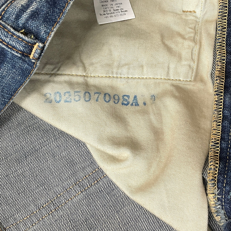 【中古品】【メンズ】 KAPITAL キャピタル13.5OZ ZIMBABWE DENIM 5P MONKEY CISCO K2502LP006 13.5オンス ジンバブエ デニム ファイブポケット モンキーシスコ ボトムス ジーンズ 151-261007-sa-24-teih サイズ：38 カラー：インディゴ 万代Net店