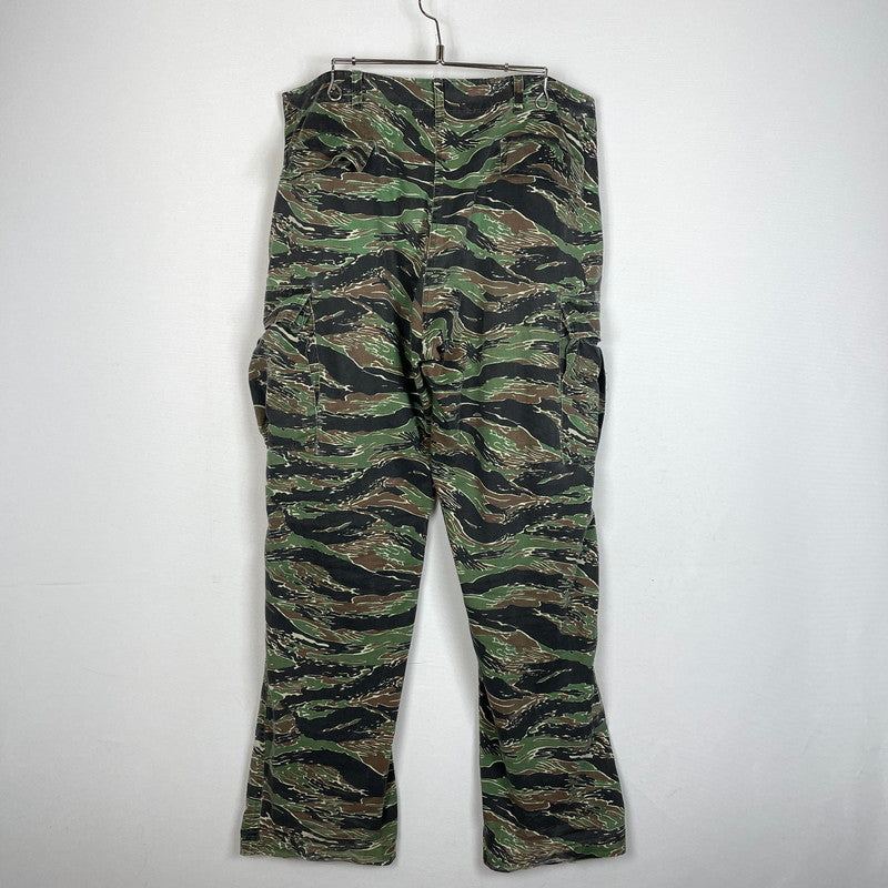 【中古品】【メンズ】 GUNG HO ガンホー TIGER STRIPE CARGO PANTS タイガーストライプ カーゴパンツ ボトムス 145-261014-ss-14-teih サイズ：34 カラー：グリーン系 万代Net店