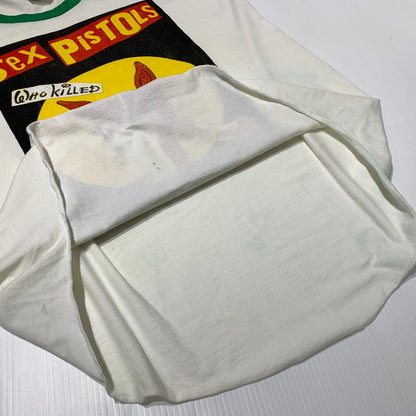 【中古品】【メンズ】 ANVIL アンヴィル RAGLAN LONGSLEEVE TSHIRT ラグラン ロングスリーブ Tシャツ 七分袖 トップス 145-261009-ko-01-teih サイズ：L カラー：ホワイト/グリーン 万代Net店