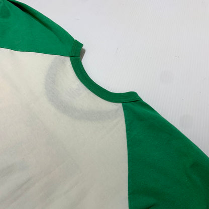 【中古品】【メンズ】 ANVIL アンヴィル RAGLAN LONGSLEEVE TSHIRT ラグラン ロングスリーブ Tシャツ 七分袖 トップス 145-261009-ko-01-teih サイズ：L カラー：ホワイト/グリーン 万代Net店