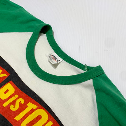 【中古品】【メンズ】 ANVIL アンヴィル RAGLAN LONGSLEEVE TSHIRT ラグラン ロングスリーブ Tシャツ 七分袖 トップス 145-261009-ko-01-teih サイズ：L カラー：ホワイト/グリーン 万代Net店