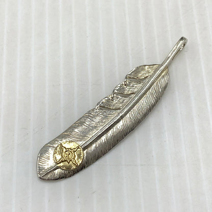 【中古品】【メンズ】 FIRST-ARROW's ファーストアローズ FEATHER TOP フェザートップ アクセサリー ペンダントトップ K18 925 191-261009-ko-21-teih カラー：シルバー/ゴールド 万代Net店