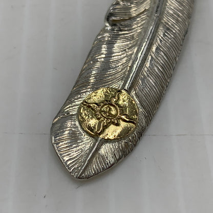 【中古品】【メンズ】 FIRST-ARROW's ファーストアローズ FEATHER TOP フェザートップ アクセサリー ペンダントトップ K18 925 191-261009-ko-21-teih カラー：シルバー/ゴールド 万代Net店