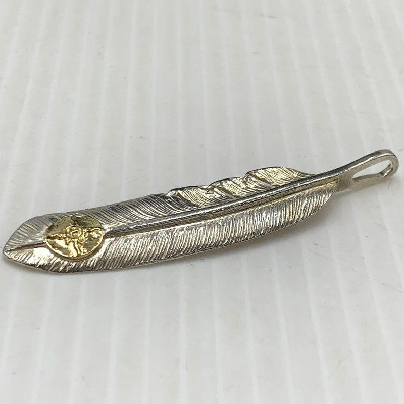 【中古品】【メンズ】 FIRST-ARROW's ファーストアローズ FEATHER TOP フェザートップ アクセサリー ペンダントトップ K18 925 191-261009-ko-21-teih カラー：シルバー/ゴールド 万代Net店