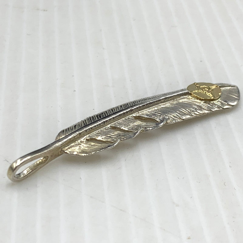 【中古品】【メンズ】 FIRST-ARROW's ファーストアローズ FEATHER TOP フェザートップ アクセサリー ペンダントトップ K18 925 191-261009-ko-21-teih カラー：シルバー/ゴールド 万代Net店