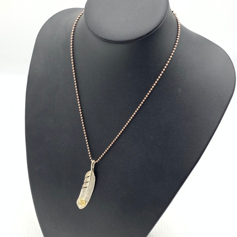 【中古品】【メンズ】 FIRST-ARROW's ファーストアローズ FEATHER TOP フェザートップ アクセサリー ペンダントトップ K18 925 191-261009-ko-21-teih カラー：シルバー/ゴールド 万代Net店