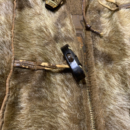 【ジャンク品】【メンズ】 SKUA by Robert Lewis スクア・バイ・ロバート・ルイス 60-70's FUR HOODED JACKET VINTAGE 60-70年代 ファー フーデッド ジャケット アウター ヴィンテージ サンダーバード 145-261009-ko-07-teih サイズ：42 カラー：ブラウン 万代Net店
