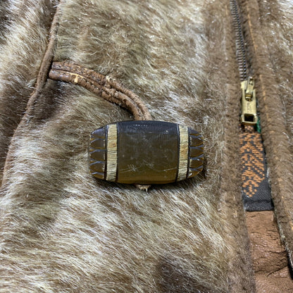 【ジャンク品】【メンズ】 SKUA by Robert Lewis スクア・バイ・ロバート・ルイス 60-70's FUR HOODED JACKET VINTAGE 60-70年代 ファー フーデッド ジャケット アウター ヴィンテージ サンダーバード 145-261009-ko-07-teih サイズ：42 カラー：ブラウン 万代Net店