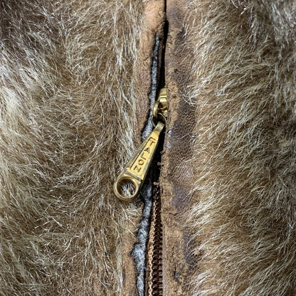 【ジャンク品】【メンズ】 SKUA by Robert Lewis スクア・バイ・ロバート・ルイス 60-70's FUR HOODED JACKET VINTAGE 60-70年代 ファー フーデッド ジャケット アウター ヴィンテージ サンダーバード 145-261009-ko-07-teih サイズ：42 カラー：ブラウン 万代Net店