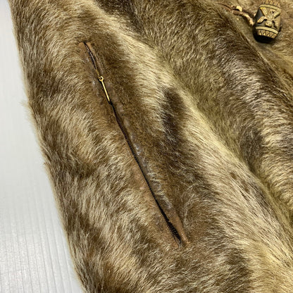 【ジャンク品】【メンズ】 SKUA by Robert Lewis スクア・バイ・ロバート・ルイス 60-70's FUR HOODED JACKET VINTAGE 60-70年代 ファー フーデッド ジャケット アウター ヴィンテージ サンダーバード 145-261009-ko-07-teih サイズ：42 カラー：ブラウン 万代Net店