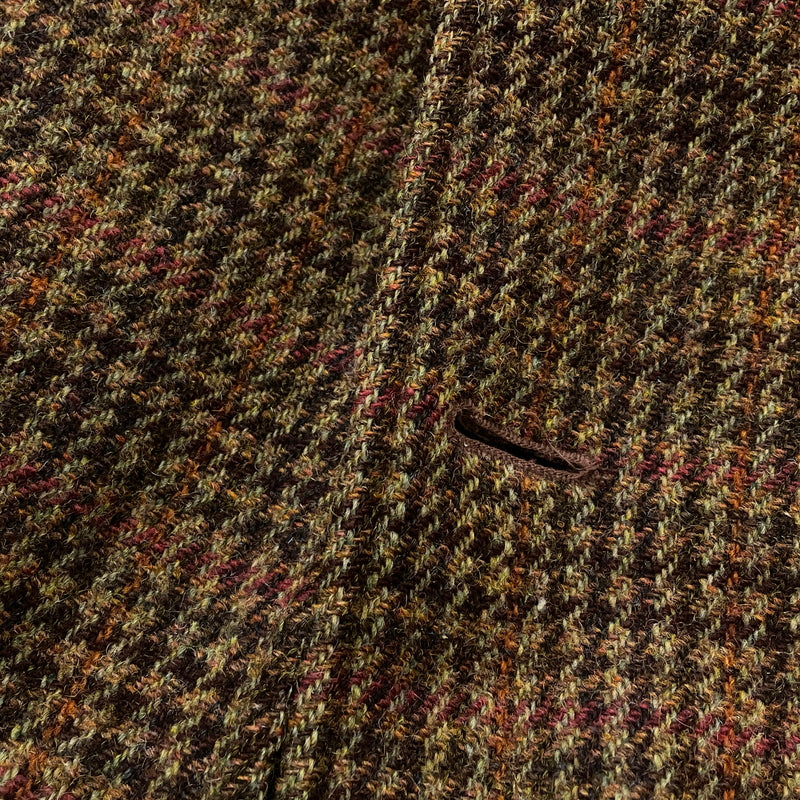 【中古品】【メンズ】 OCTOPUS ARMY オクトパス アーミー × HARRIS TWEED ハリスツイード 別注コラボ BOA LINER WOOL JACKET ボア ライナー ウール ジャケット アウター 145-261009-sa-03-teih サイズ：M カラー：ブラウン 万代Net店