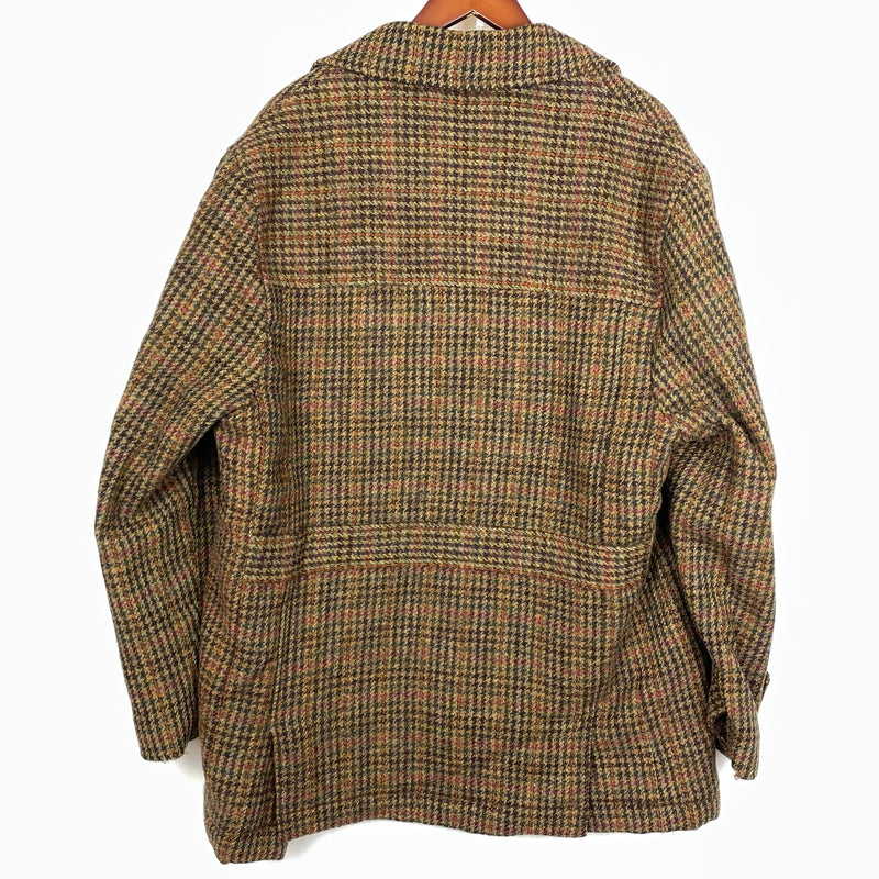 【中古品】【メンズ】 OCTOPUS ARMY オクトパス アーミー × HARRIS TWEED ハリスツイード 別注コラボ BOA LINER WOOL JACKET ボア ライナー ウール ジャケット アウター 145-261009-sa-03-teih サイズ：M カラー：ブラウン 万代Net店