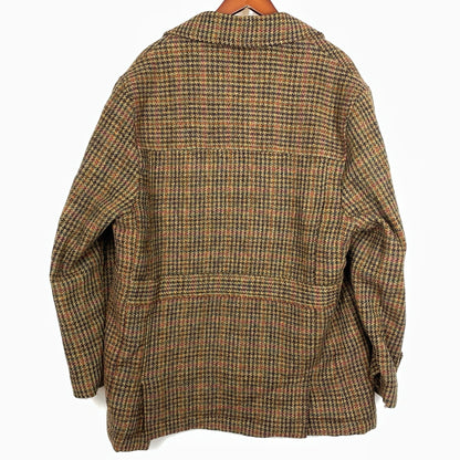 【中古品】【メンズ】 OCTOPUS ARMY オクトパス アーミー × HARRIS TWEED ハリスツイード 別注コラボ BOA LINER WOOL JACKET ボア ライナー ウール ジャケット アウター 145-261009-sa-03-teih サイズ：M カラー：ブラウン 万代Net店