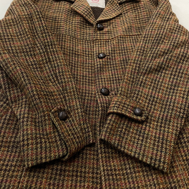 【中古品】【メンズ】 OCTOPUS ARMY オクトパス アーミー × HARRIS TWEED ハリスツイード 別注コラボ BOA LINER WOOL JACKET ボア ライナー ウール ジャケット アウター 145-261009-sa-03-teih サイズ：M カラー：ブラウン 万代Net店