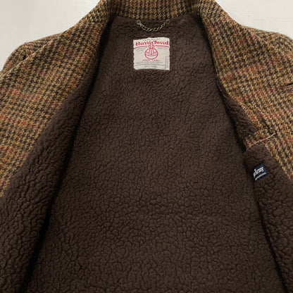 【中古品】【メンズ】 OCTOPUS ARMY オクトパス アーミー × HARRIS TWEED ハリスツイード 別注コラボ BOA LINER WOOL JACKET ボア ライナー ウール ジャケット アウター 145-261009-sa-03-teih サイズ：M カラー：ブラウン 万代Net店
