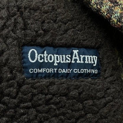 【中古品】【メンズ】 OCTOPUS ARMY オクトパス アーミー × HARRIS TWEED ハリスツイード 別注コラボ BOA LINER WOOL JACKET ボア ライナー ウール ジャケット アウター 145-261009-sa-03-teih サイズ：M カラー：ブラウン 万代Net店