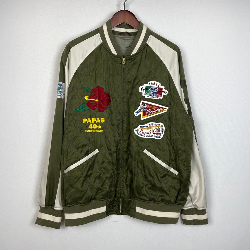 【中古品】【メンズ】 PAPAS パパス 40th ANNIVERSARY LASVEGAS JACKET 40th アニバーサリー ラスベガスジャケット アウター ベガジャン 40周年記念 140-261014-ss-09-teih サイズ：L カラー：カーキ 万代Net店