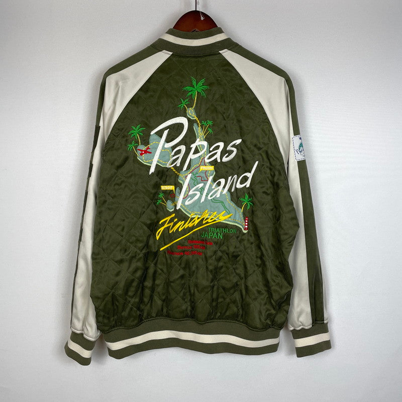 【中古品】【メンズ】 PAPAS パパス 40th ANNIVERSARY LASVEGAS JACKET 40th アニバーサリー ラスベガスジャケット アウター ベガジャン 40周年記念 140-261014-ss-09-teih サイズ：L カラー：カーキ 万代Net店