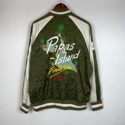 【中古品】【メンズ】 PAPAS パパス 40th ANNIVERSARY LASVEGAS JACKET 40th アニバーサリー ラスベガスジャケット アウター ベガジャン 40周年記念 140-261014-ss-09-teih サイズ：L カラー：カーキ 万代Net店