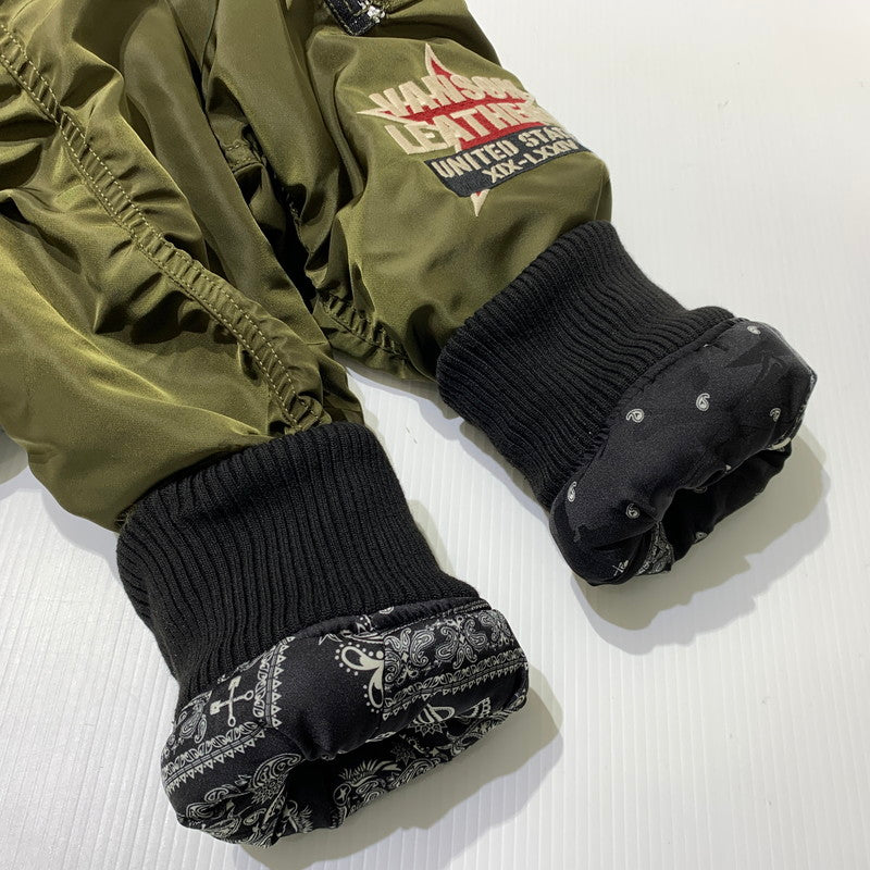 【中古品】【メンズ】 VANSON バンソン OVAL EMBLEM MA-1 FLIGHT JACKET NVJK-2504 オーバルエンブレム MA-1 フライトジャケット アウター 145-261009-ko-10-teih サイズ：L カラー：カーキ 万代Net店
