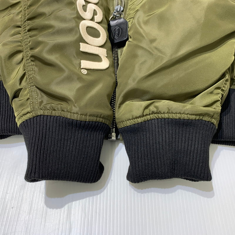 【中古品】【メンズ】 VANSON バンソン OVAL EMBLEM MA-1 FLIGHT JACKET NVJK-2504 オーバルエンブレム MA-1 フライトジャケット アウター 145-261009-ko-10-teih サイズ：L カラー：カーキ 万代Net店