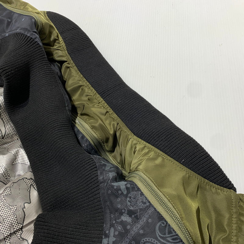 【中古品】【メンズ】 VANSON バンソン OVAL EMBLEM MA-1 FLIGHT JACKET NVJK-2504 オーバルエンブレム MA-1 フライトジャケット アウター 145-261009-ko-10-teih サイズ：L カラー：カーキ 万代Net店