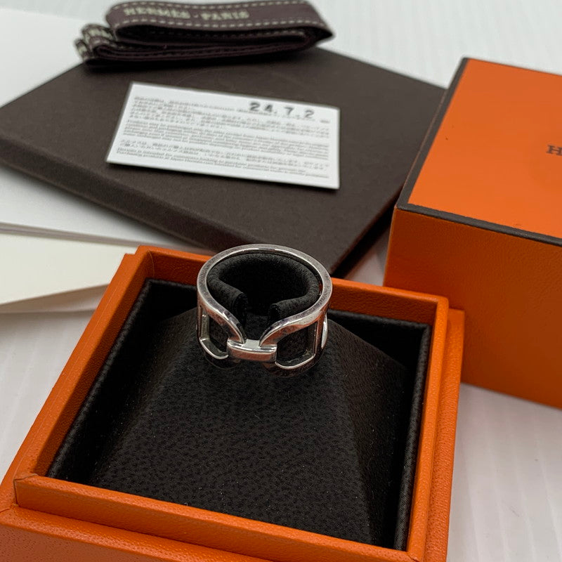 【中古品】【メンズ/レディース】 HERMES エルメス エヴァー シェーヌ ダンクル MM アクセサリー 指輪 Ag925 182-261009-ko-22-teih サイズ：54 カラー：シルバー 万代Net店