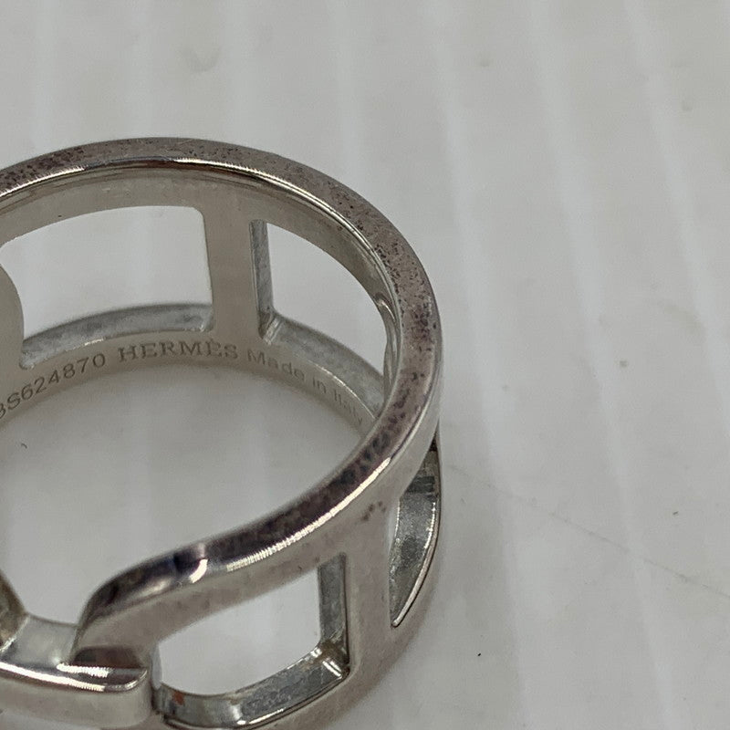 【中古品】【メンズ/レディース】 HERMES エルメス エヴァー シェーヌ ダンクル MM アクセサリー 指輪 Ag925 182-261009-ko-22-teih サイズ：54 カラー：シルバー 万代Net店