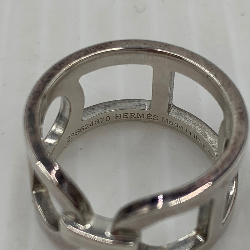 【中古品】【メンズ/レディース】 HERMES エルメス エヴァー シェーヌ ダンクル MM アクセサリー 指輪 Ag925 182-261009-ko-22-teih サイズ：54 カラー：シルバー 万代Net店