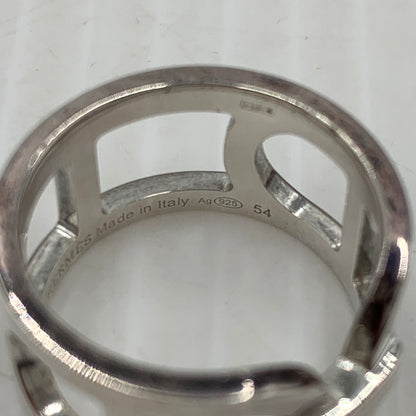 【中古品】【メンズ/レディース】 HERMES エルメス エヴァー シェーヌ ダンクル MM アクセサリー 指輪 Ag925 182-261009-ko-22-teih サイズ：54 カラー：シルバー 万代Net店