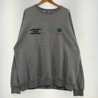 【中古品】【メンズ】 WACKO MARIA ワコマリア × 舐達磨 別注 コラボ HIGH TIMES SWEAT ハイ タイマス スウェット トップス トレーナー 140-261009-ko-03-teih サイズ：XL カラー：グレー 万代Net店