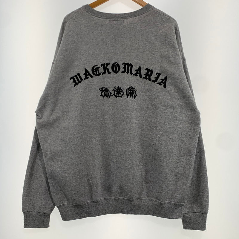 【中古品】【メンズ】 WACKO MARIA ワコマリア × 舐達磨 別注 コラボ HIGH TIMES SWEAT ハイ タイマス スウェット トップス トレーナー 140-261009-ko-03-teih サイズ：XL カラー：グレー 万代Net店