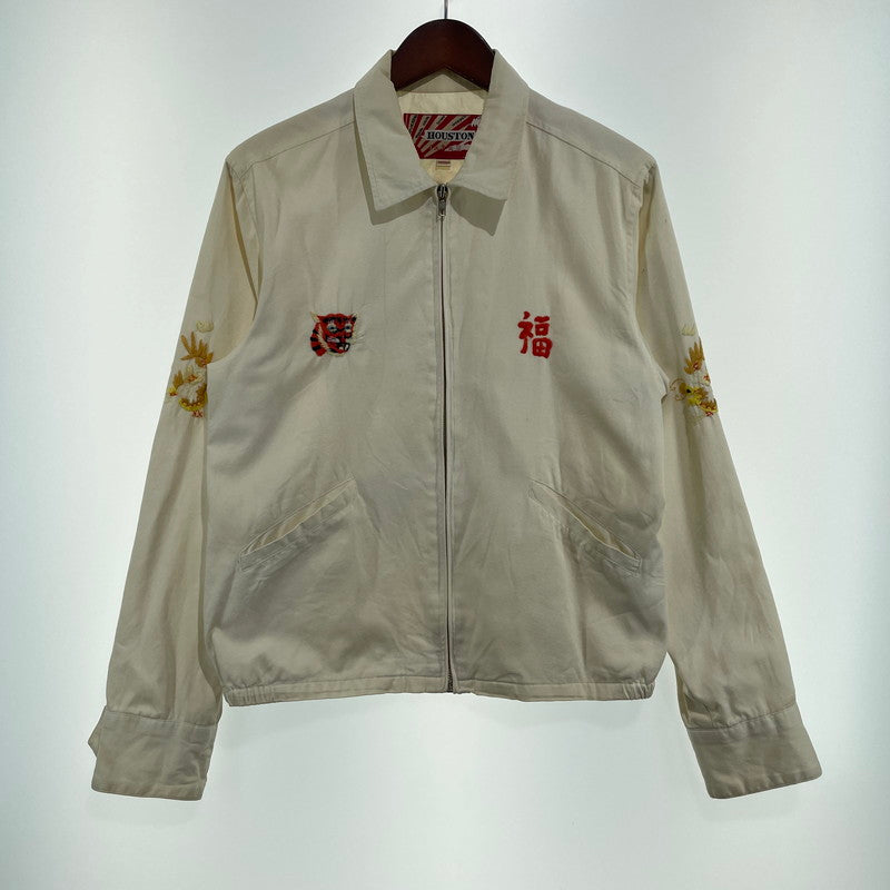 【中古品】【メンズ】 HOUSTON ヒューストン SOUVENIR VIETHAM JACKET MILITARY スーベニア ベトナムジャケット ミリタリー アウター 145-261014-ss-08-teih サイズ：M カラー：ホワイト 万代Net店