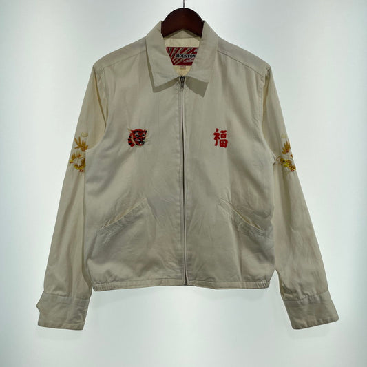 【中古品】【メンズ】 HOUSTON ヒューストン SOUVENIR VIETHAM JACKET MILITARY スーベニア ベトナムジャケット ミリタリー アウター 145-261014-ss-08-teih サイズ：M カラー：ホワイト 万代Net店