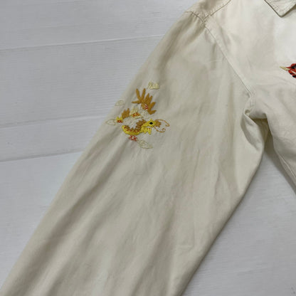 【中古品】【メンズ】 HOUSTON ヒューストン SOUVENIR VIETHAM JACKET MILITARY スーベニア ベトナムジャケット ミリタリー アウター 145-261014-ss-08-teih サイズ：M カラー：ホワイト 万代Net店