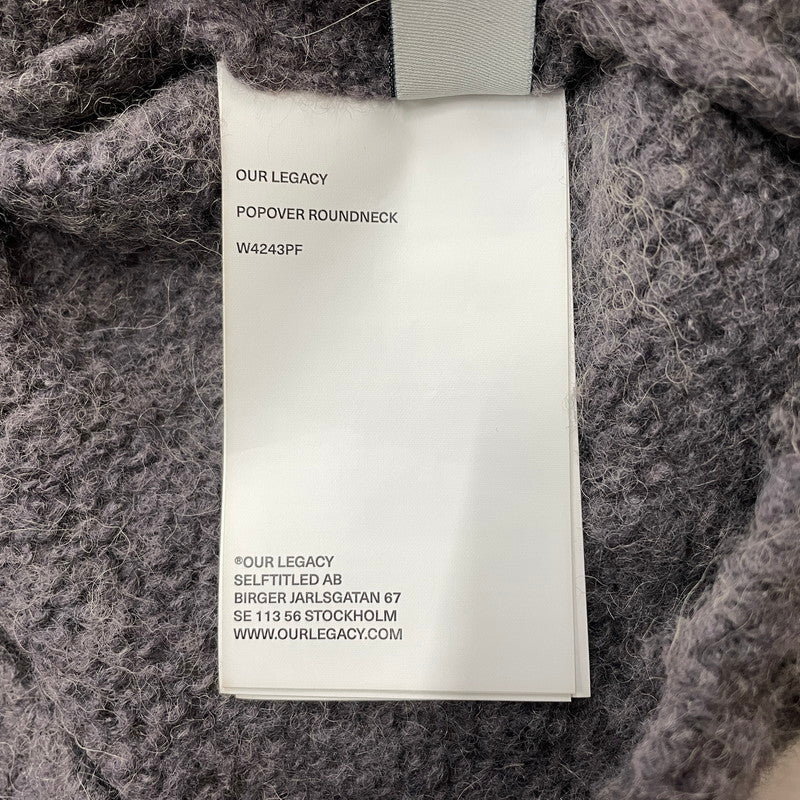【中古品】【メンズ】 OUR LEGACY アワーレガシー POPOVER ROUNDNECK KNIT W4243PF ポップオーバー ラウンドネック トップス セーター 168-261014-ss-05-teih サイズ：32 カラー：グレー 万代Net店