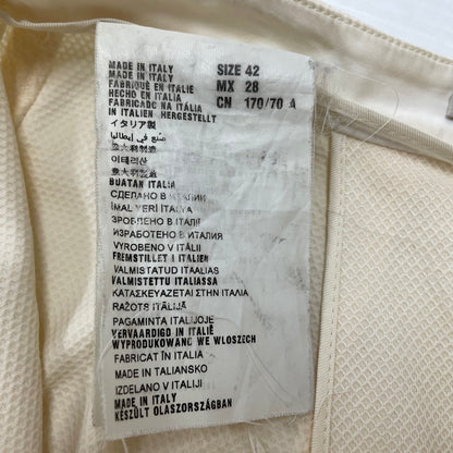 【中古品】【レディース】 MiuMiu ミュウミュウ LONG SKIRT MADE IN ITALY ロングスカート ボトムス イタリア製 168-261014-ss-13-teih サイズ：42 カラー：アイボリー 万代Net店