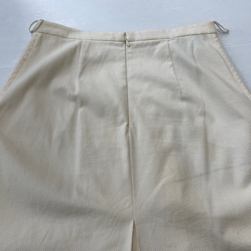 【中古品】【レディース】 MiuMiu ミュウミュウ LONG SKIRT MADE IN ITALY ロングスカート ボトムス イタリア製 168-261014-ss-13-teih サイズ：42 カラー：アイボリー 万代Net店