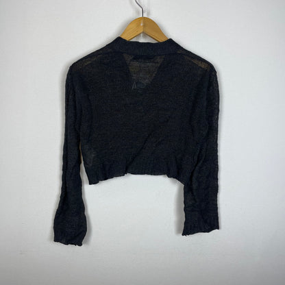 【中古品】【レディース】 JUNYA WATANABE COMME DES GARCONS ジュンヤワタナベコムデギャルソン CROPPED CARDIGAN クロップド カーディガン トップス 168-261014-ss-06-teih サイズ：不明 カラー：ブラック 万代Net店