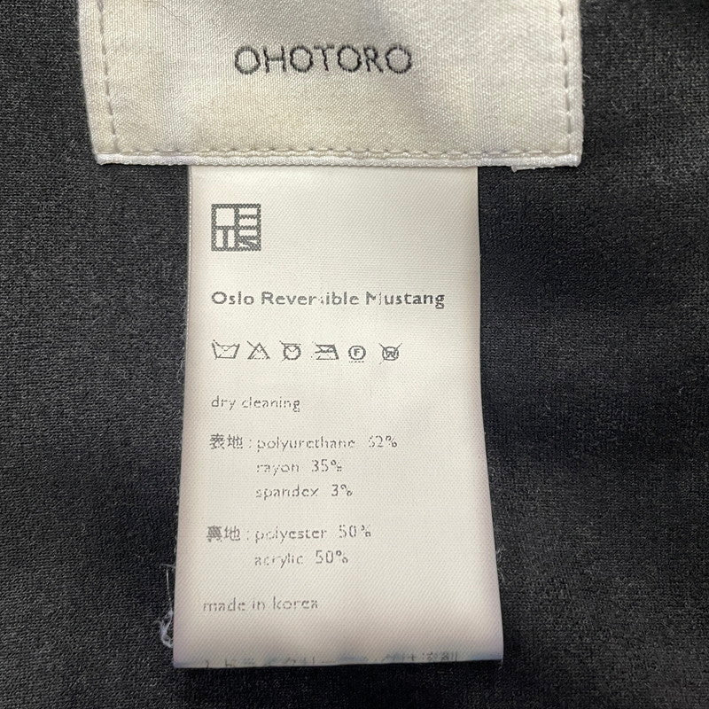 【中古品】【レディース】 OHOTORO オオトロ OSLO REVERSIBLE MUSTANG JACKET オスロ リバーシブル ムスタングジャケット アウター 169-261014-ss-12-teih サイズ：不明 カラー：ブラック 万代Net店